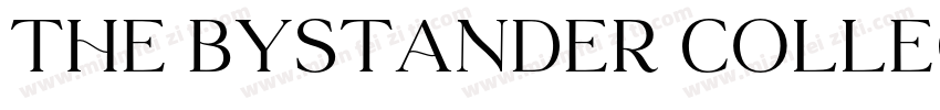 The Bystander Collection serif Regu字体转换